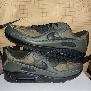 NEW Nike Air Max 90 By You Military Green Black-  Mens Size 13 HQ3691-900